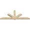 Ekena Millwork Kennewick Rough Sawn Timber Gable Bracket, Douglas Fir, 96"W x 40"H x 4"D x 6"F, 10/12 Pitch GBW096X40X0406KEN00RDF - alternate 3